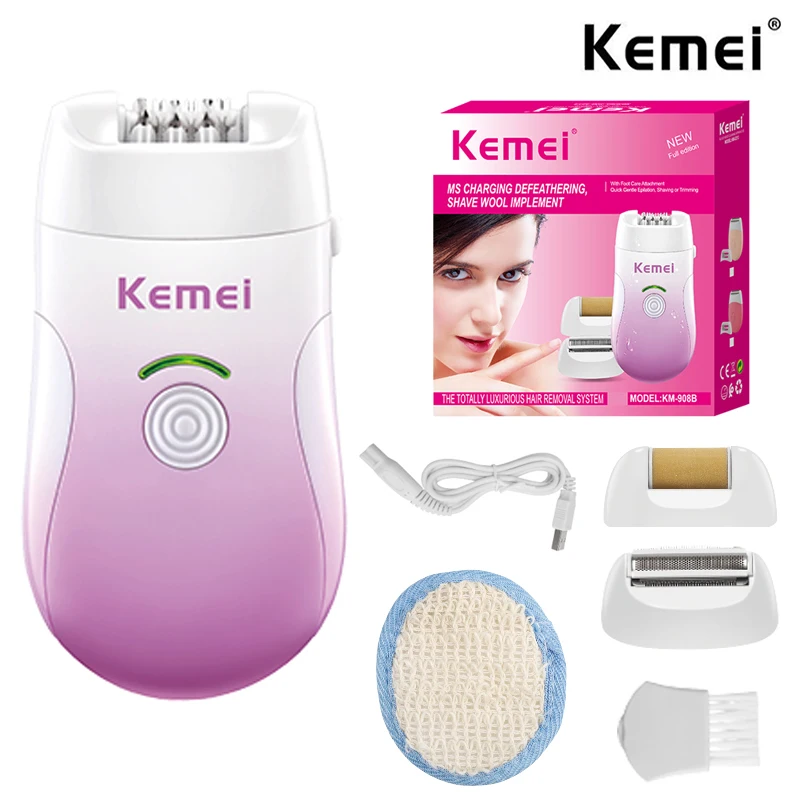 Kemei Épilateur Rasoir Pour Femme 3en1 KM-908B