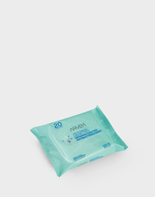 Lingettes Désinfectantes Antibactériennes   Paquet de 20
