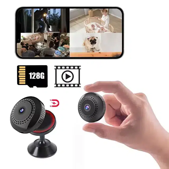 Mini Caméra 360 Degrés Wifi IP 1080P HD Sans Fil Vision Nocturne