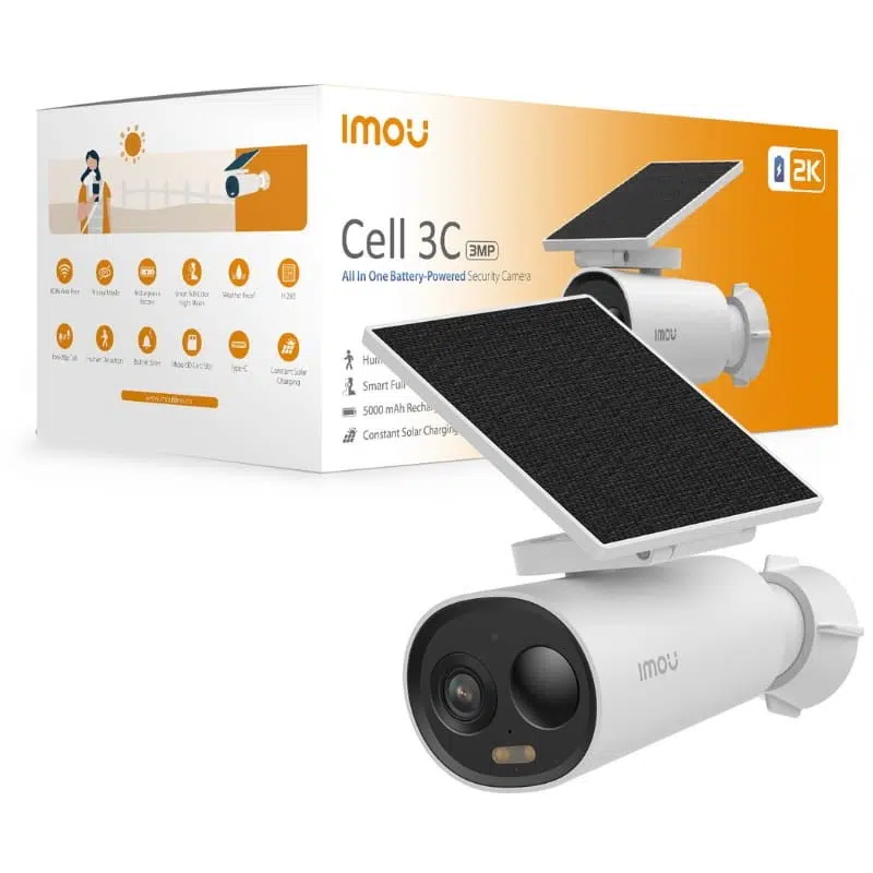 IMOU Cell 3C sans fil 3MP 2K + Panneau solaire