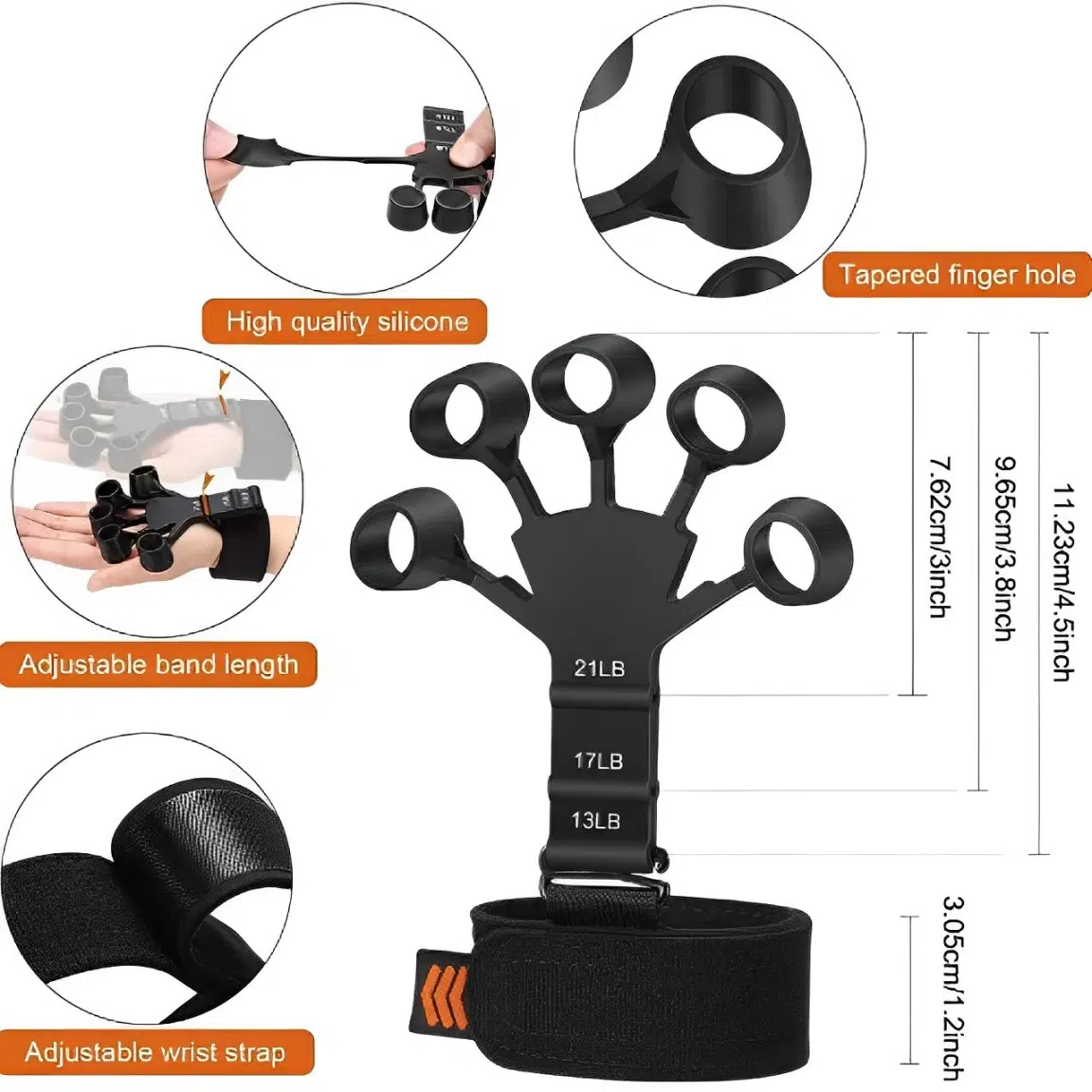 Entraîneur de Doigt - Silicone | جهاز تمارين قبضة اليد
