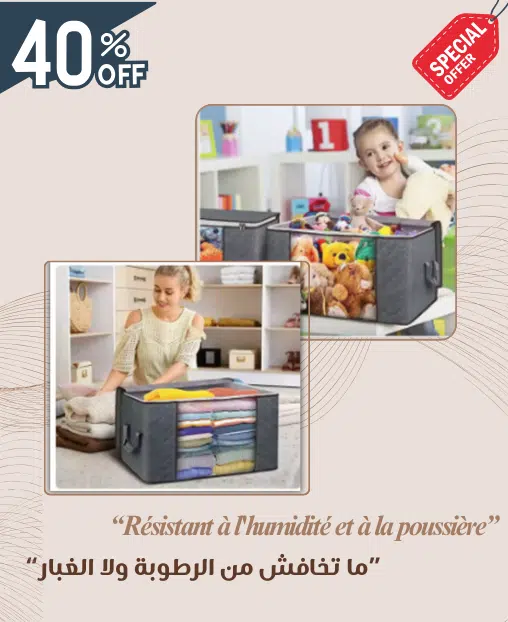 Pack 3 Sacs de rangement couette et vêtement
