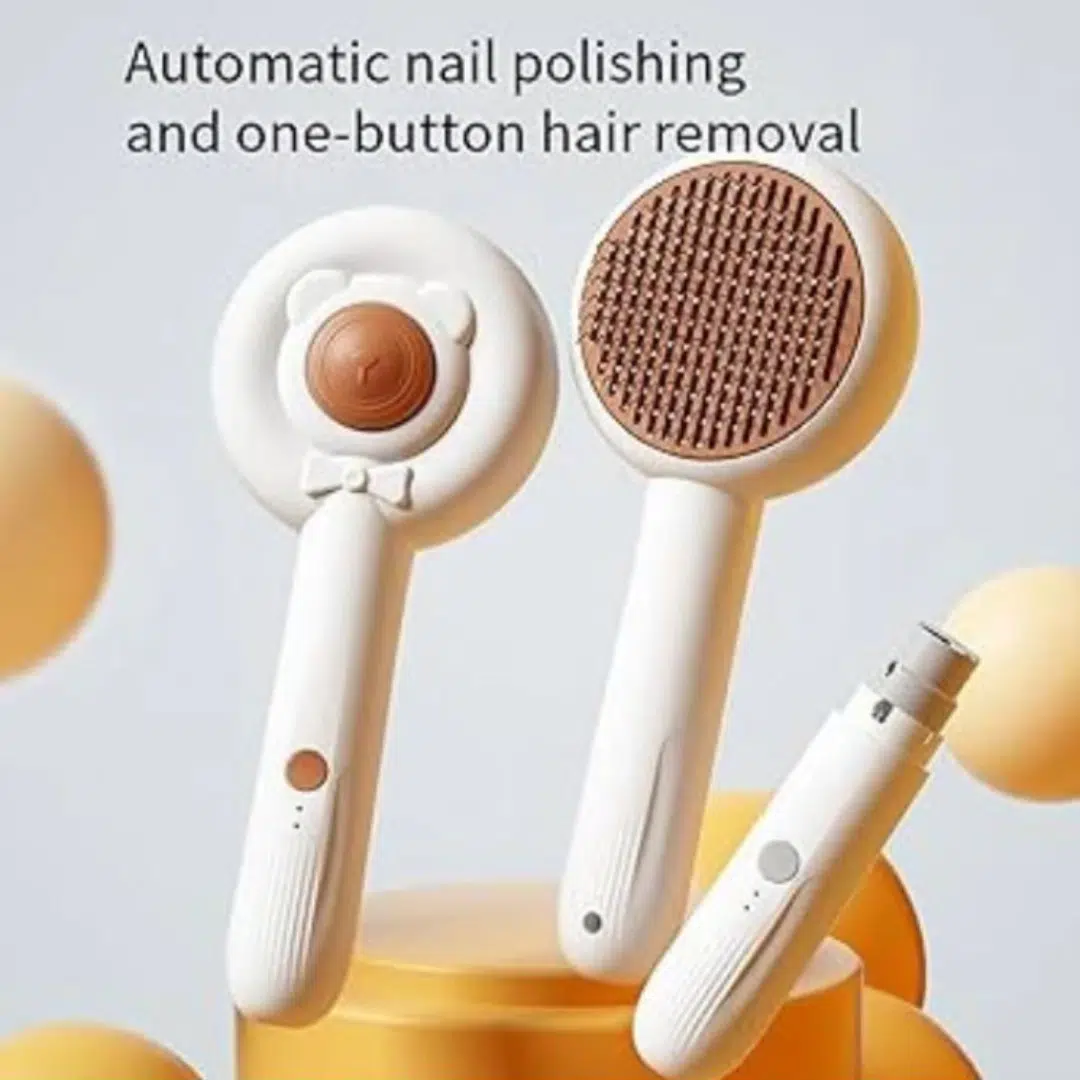 Brosse à Poils autonettoyante I Pour Chiens et Chats
