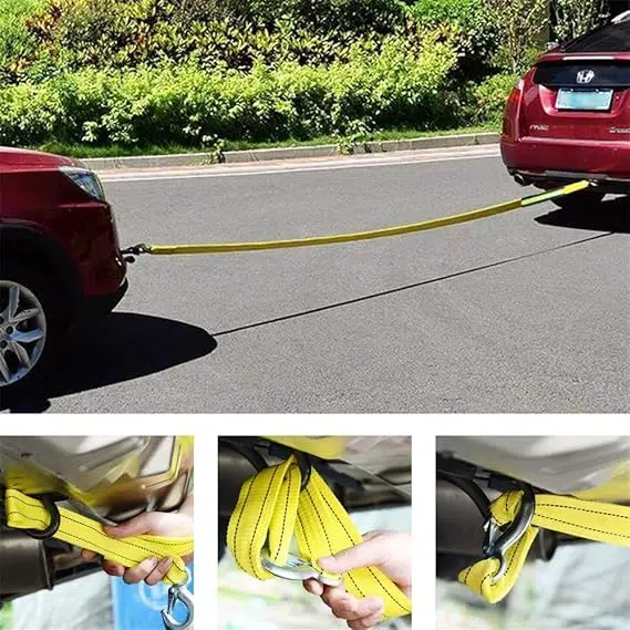 كابل سحب المركبات Cable de remorquage pour Voiture Jaune 5 tonnes 4 metre