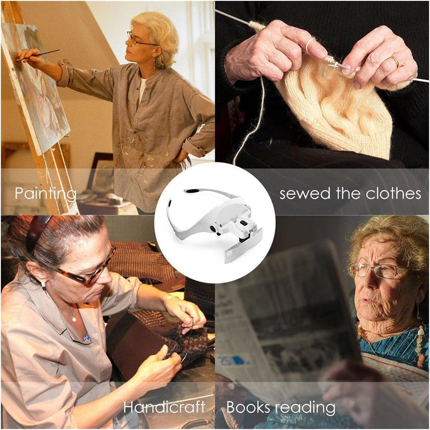 Loupe à lentille optique zoom 1X, 1.5X, 2X, 2.5X, 3.5X