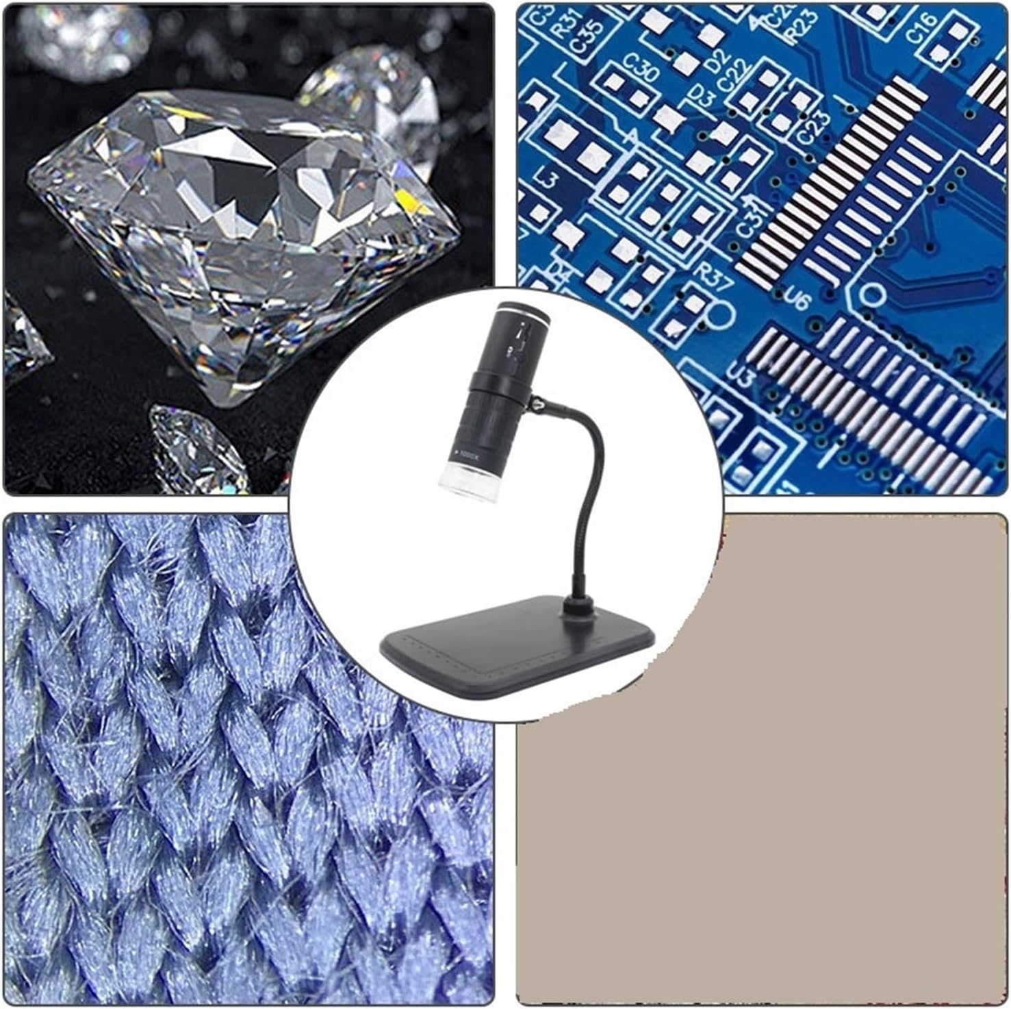 Microscope numérique 8 LED zoom jusquà 1000X