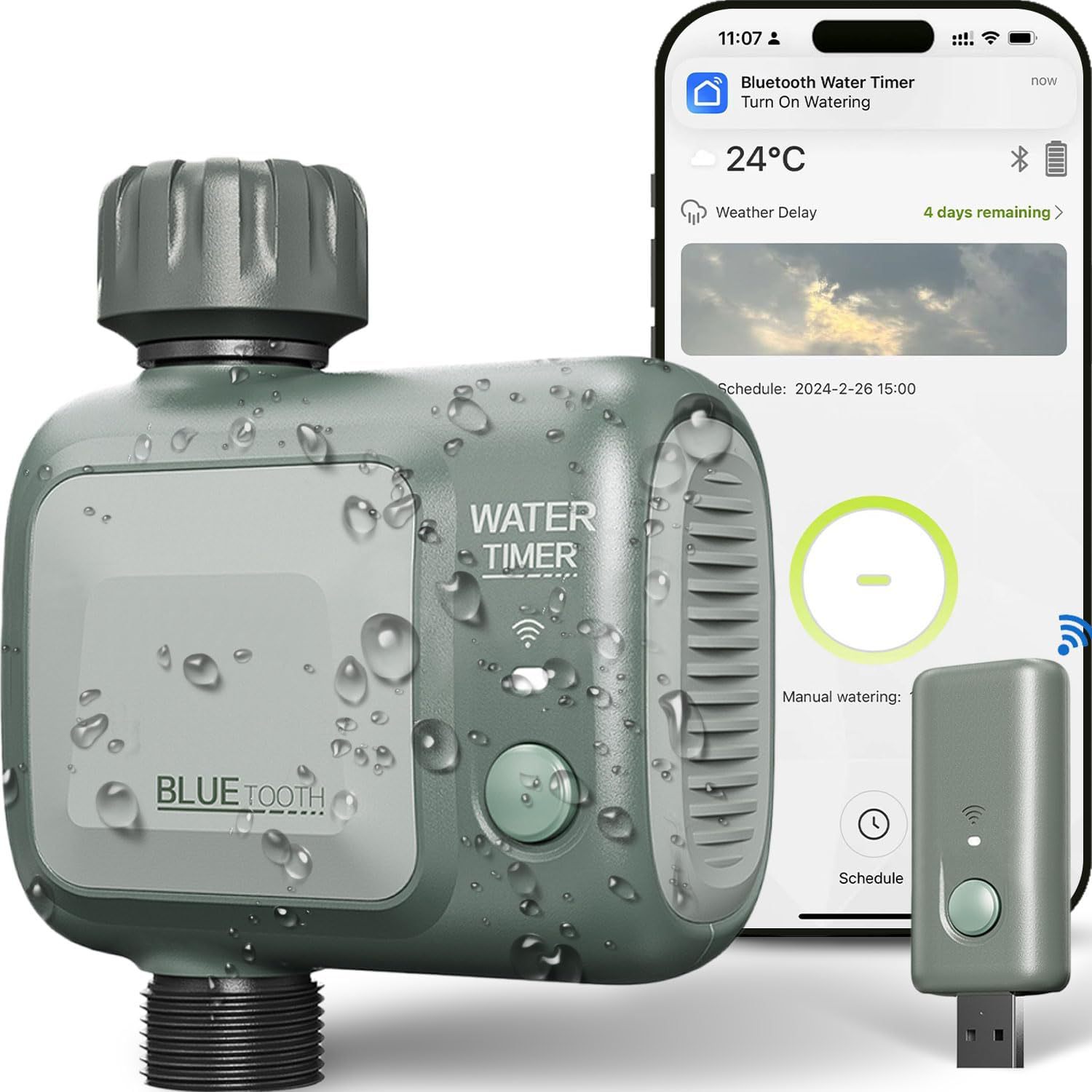 Programmateur d'Arrosage Intelligent Connecté| Système d'Arrosage Intelligente pour Jardin et Pelouse