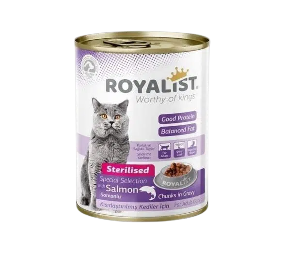 royalist sterilised salmon gray 400g