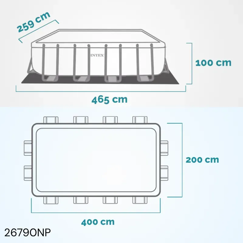 Piscine Prism Frame 4x 2 x 1,22 m 26790 NP