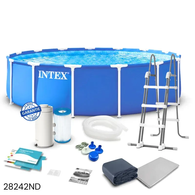 Piscine Metal Frame 4,57 x 1,22 m intex 28242