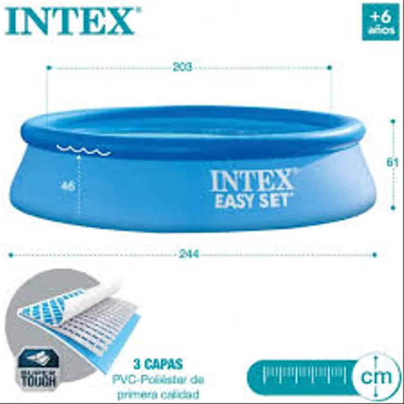 Piscine gonflable easy set 2.44 x 61 m – Intex 28108 NP