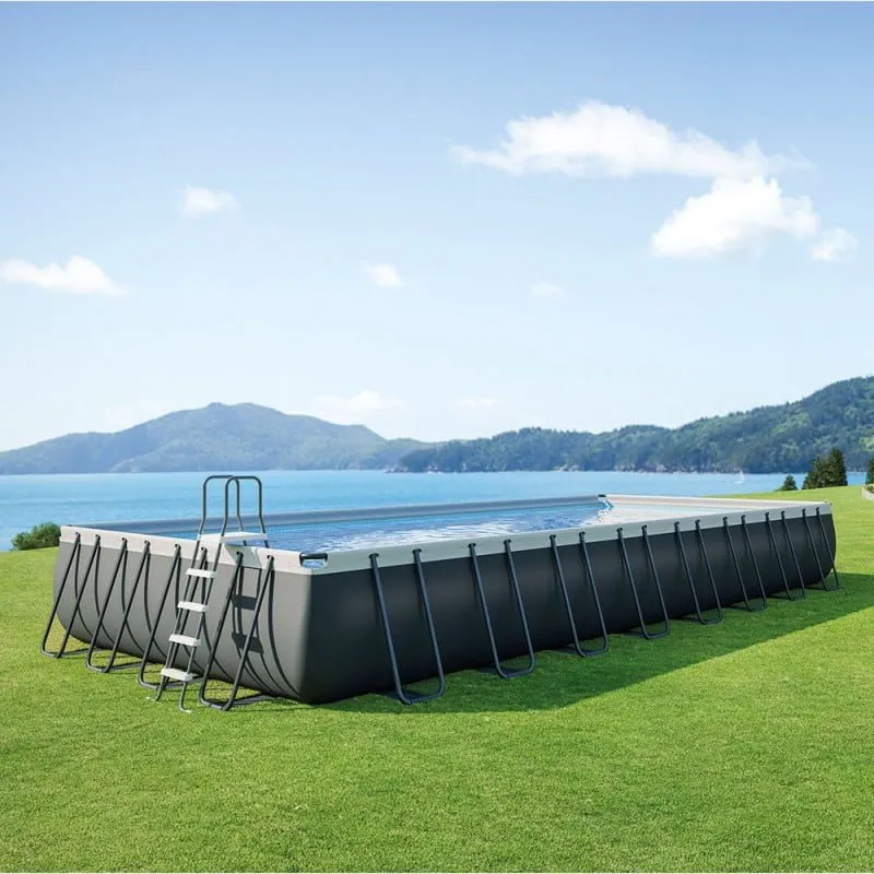 Piscine Intex rectangulaire Tubulaire Ultra XTR 9.75×4.8×1.32m INTEX 26374GN