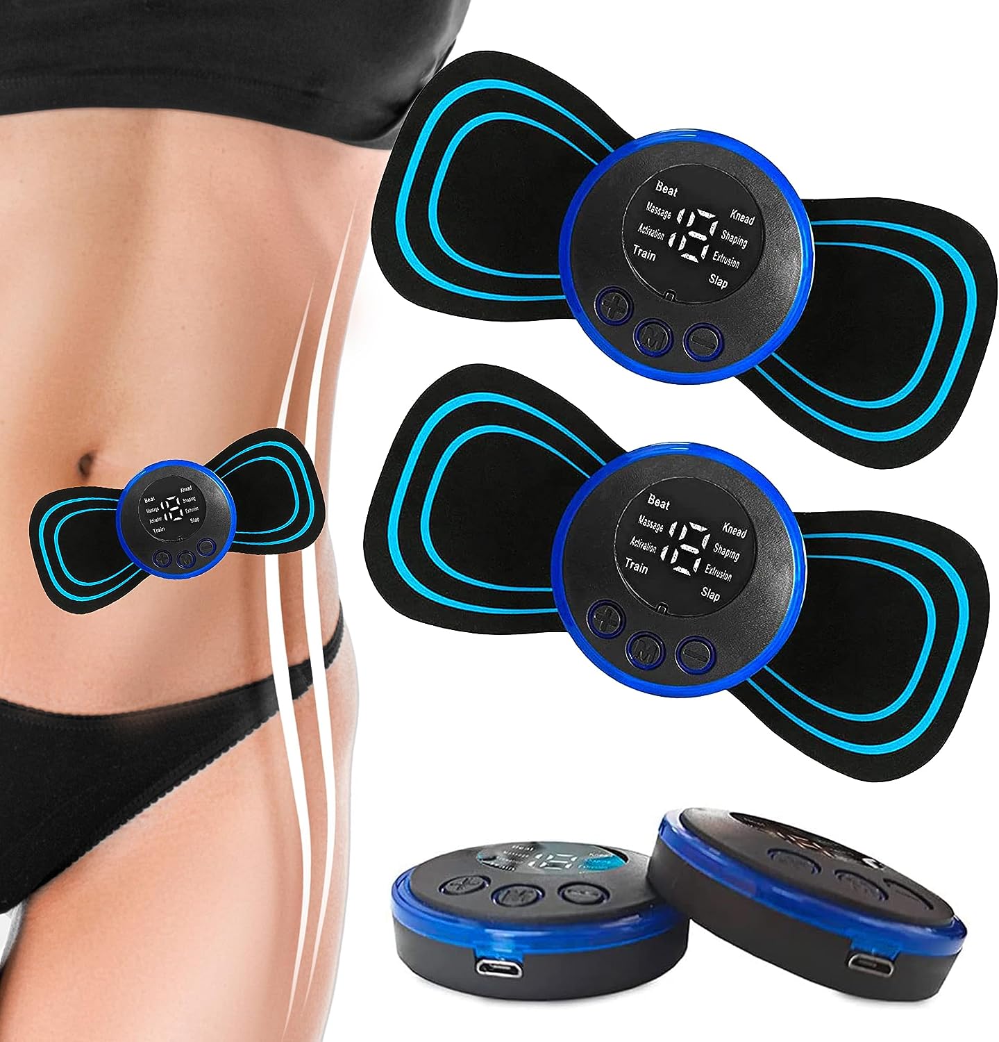 Mini Masseur Electrique Portable avec 8 modes de massages.