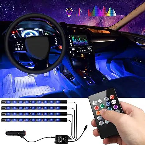 Éclairage intérieur de voiture 4 pièces