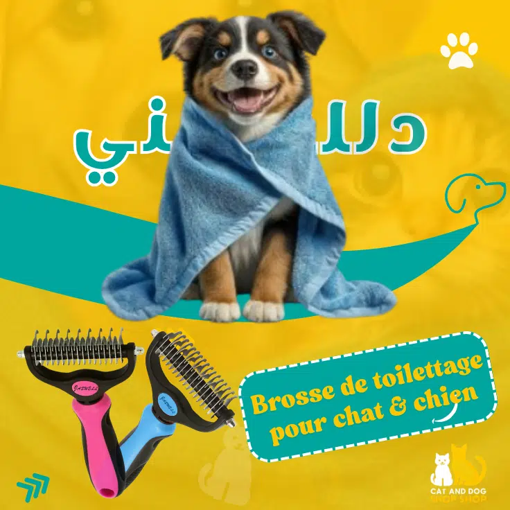 Brosse De Toilettage de Sous-poil Double Face Pour Chiens Et Chats