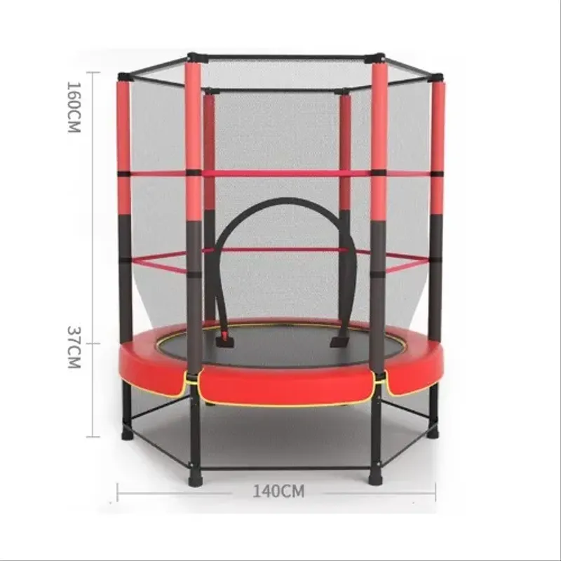 Trampoline 140 cm Pour Enfants Avec Filet de Protection