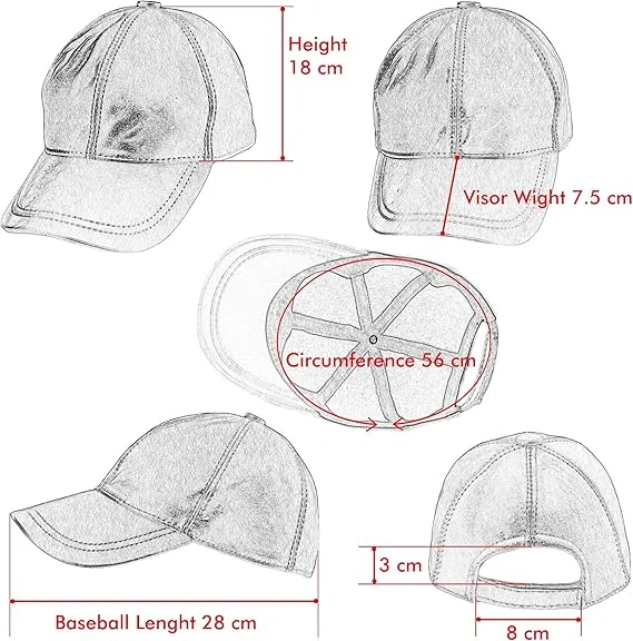 Casquette Homme en cuir - Marron