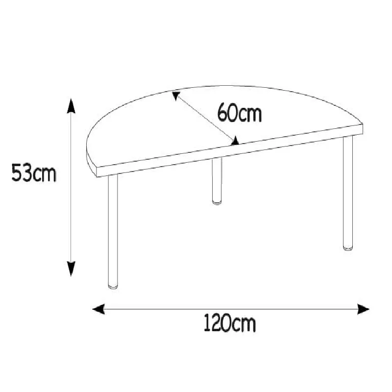 Table Maternelle Demi Cercle