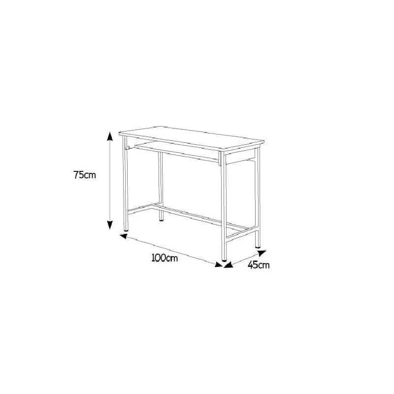 Table Écolier Biplace Avec Étagère En Bois TE11