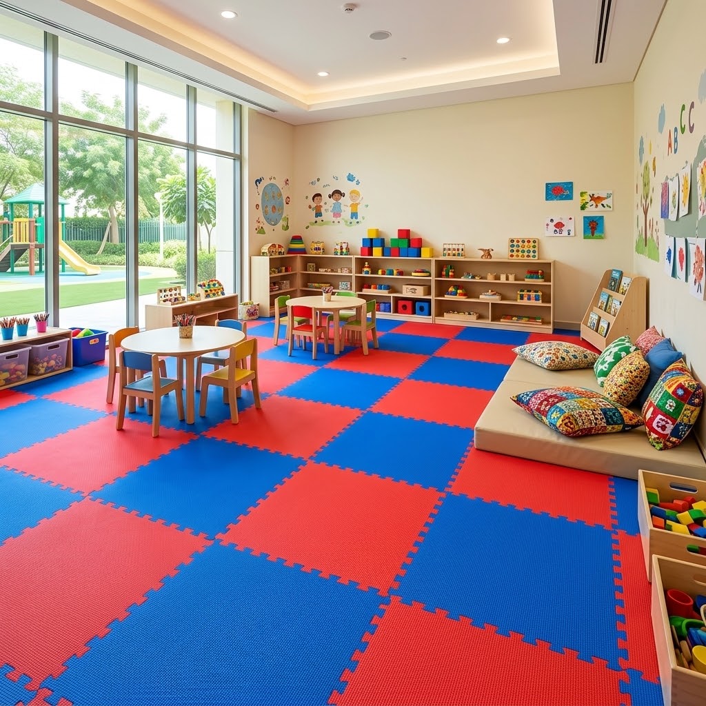 Tapis Tatami EVA Puzzle 1m × 1 m – Épaisseur 2,6 cm