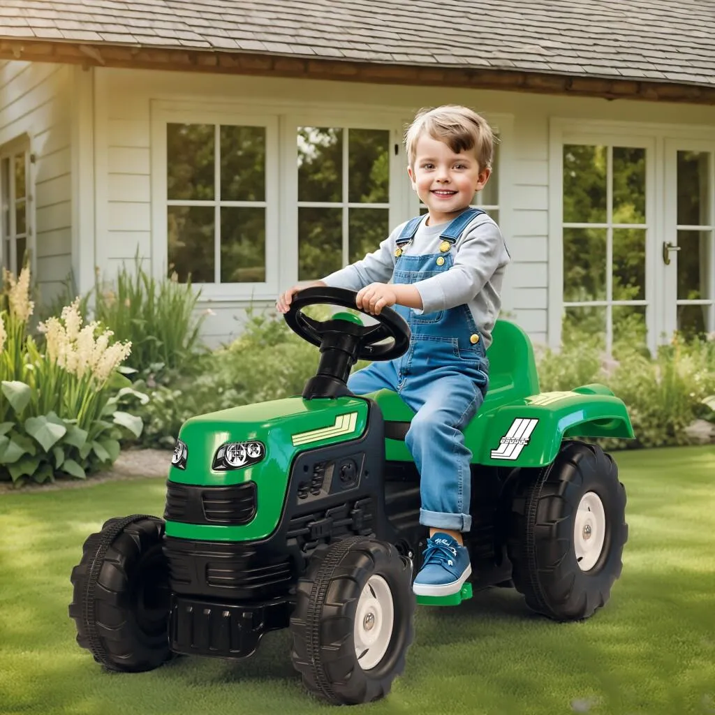 Dolu - Tracteur à pédales avec 4 roues