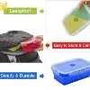 Set de 4 Boîtes Alimentaires Pliables en Silicone