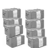 Pack de 8 Sacs de Rangement Vêtements et Couettes – 50 x 40 x 40 cm