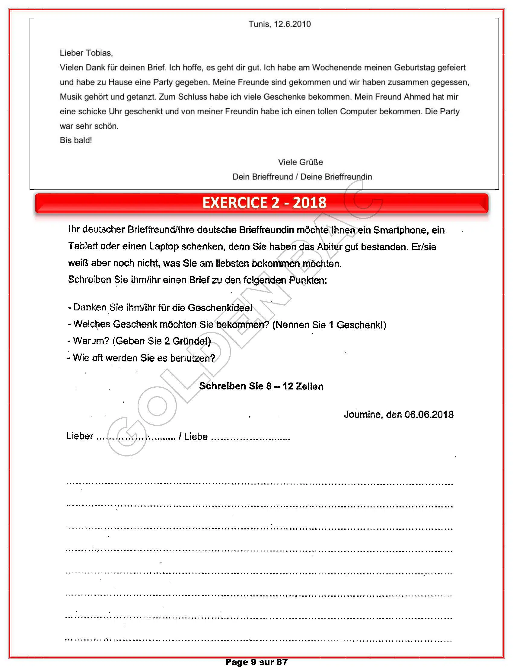 ALLEMAND- TOUTE LANNEE - BAC 2025