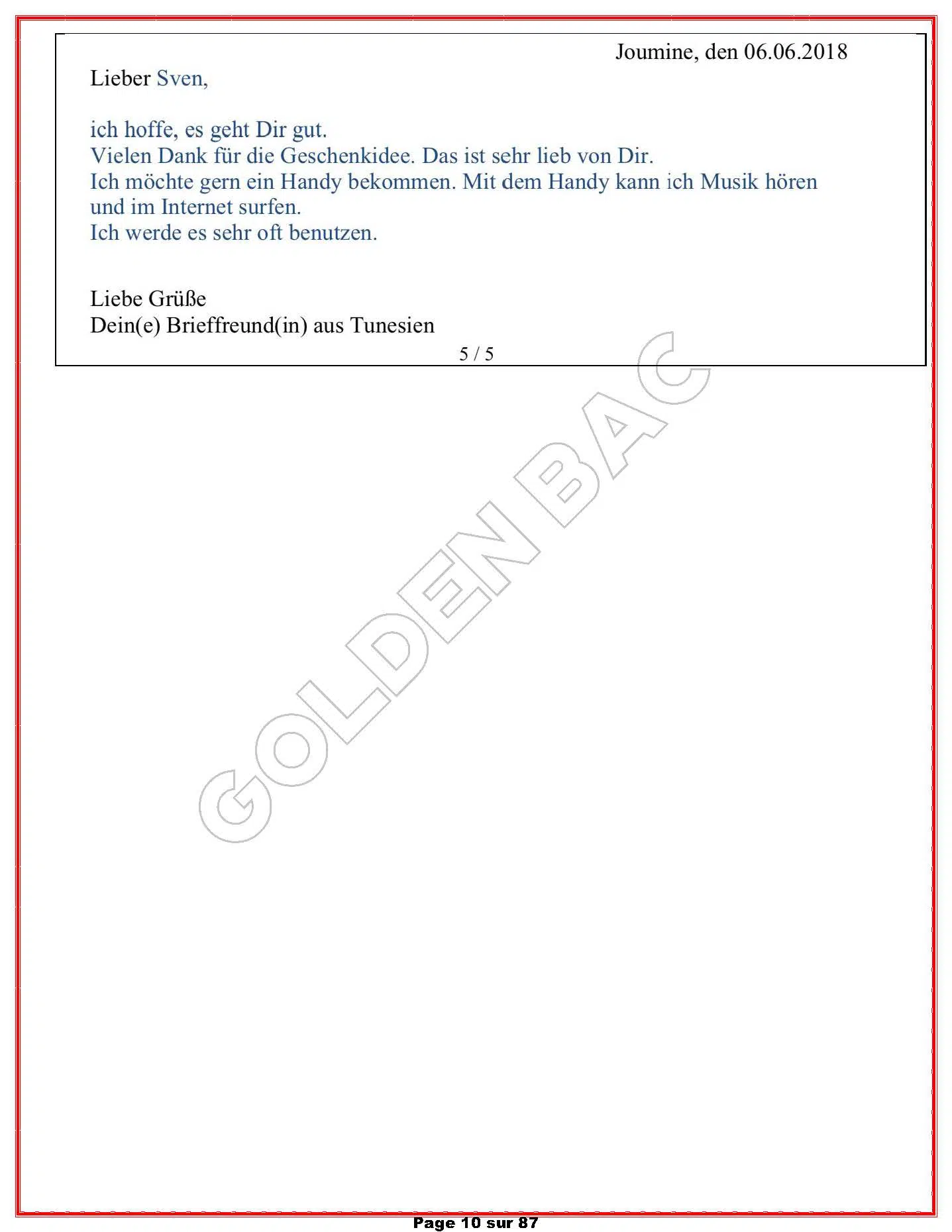 ALLEMAND- TOUTE LANNEE - BAC 2025