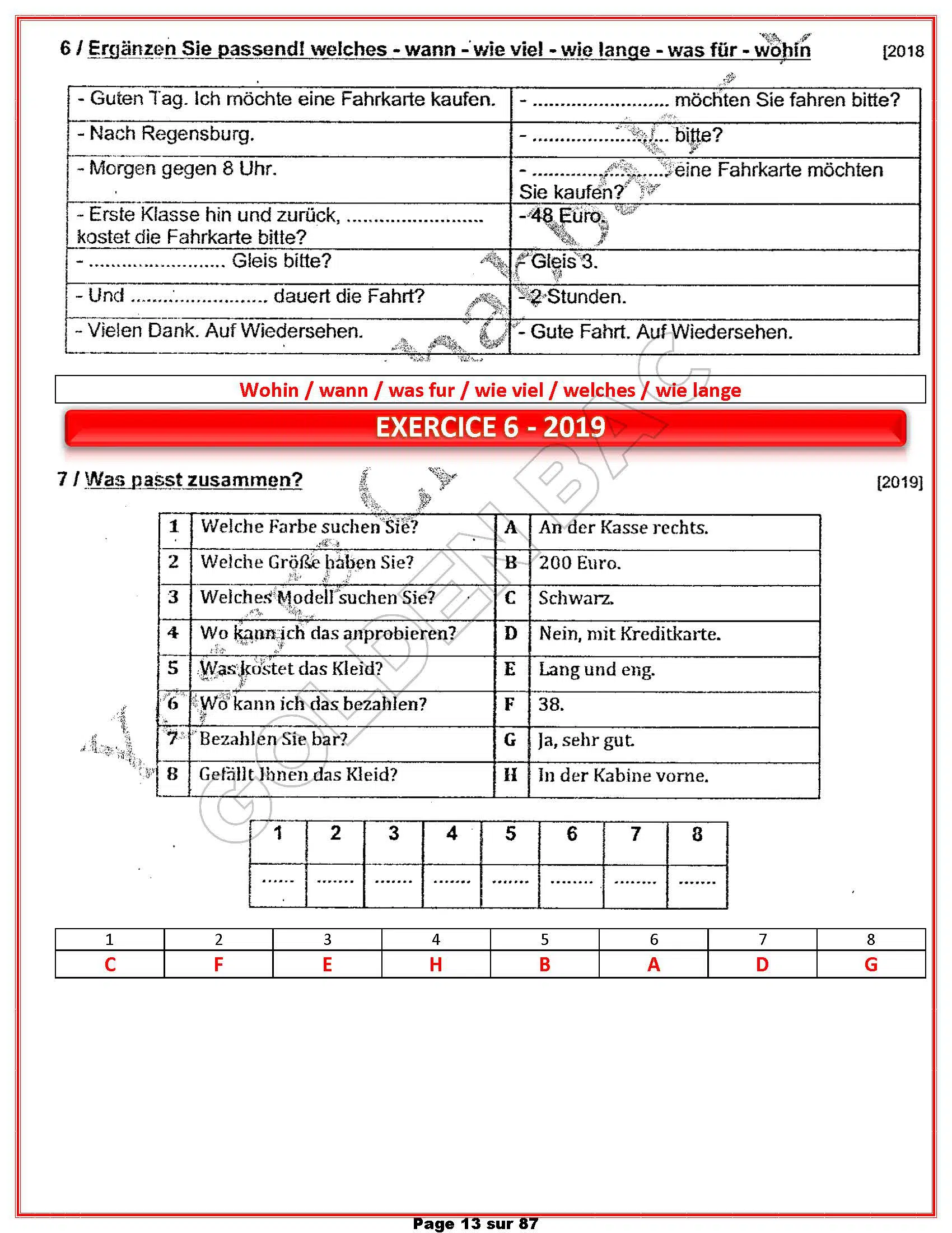 ALLEMAND- TOUTE LANNEE - BAC 2025