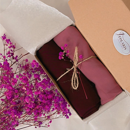 Pack 2 foulard chiffon