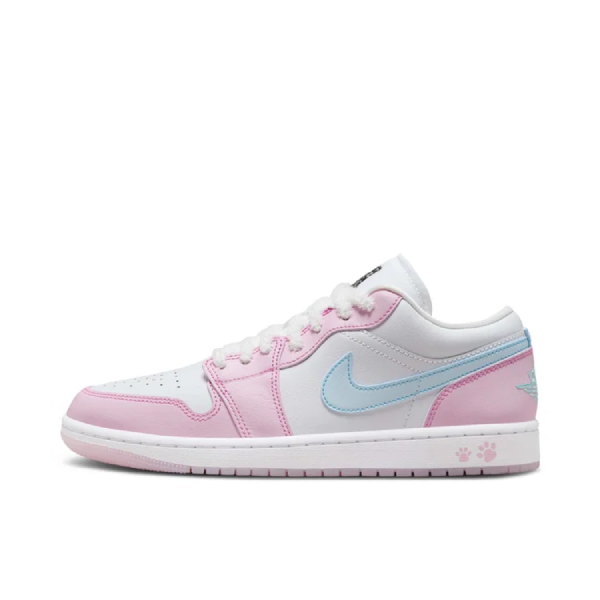 Air Jordan 1 Low SE Paw Print Pink Foam Womens