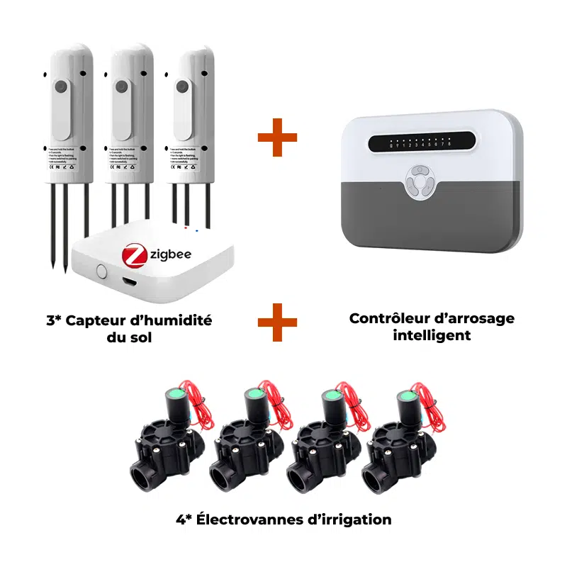 Kit Pro d’Irrigation Connectée – Contrôleur WiFi 8 zones