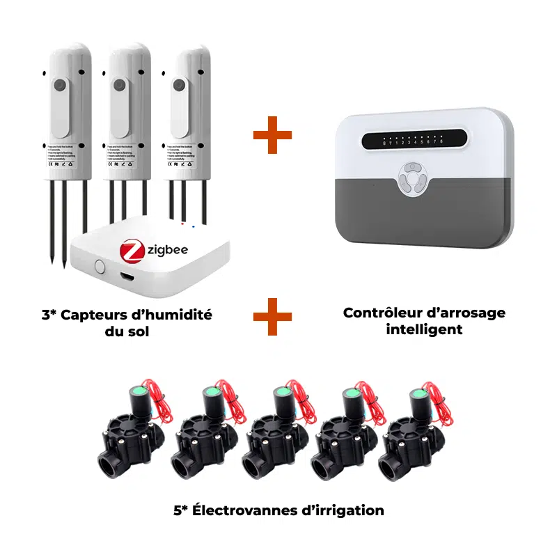 Kit Pro d’Irrigation Connectée – Contrôleur WiFi 8 zones
