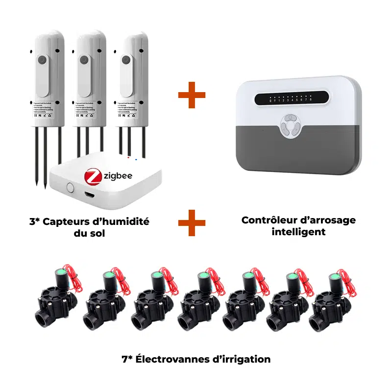Kit Pro d’Irrigation Connectée – Contrôleur WiFi 8 zones