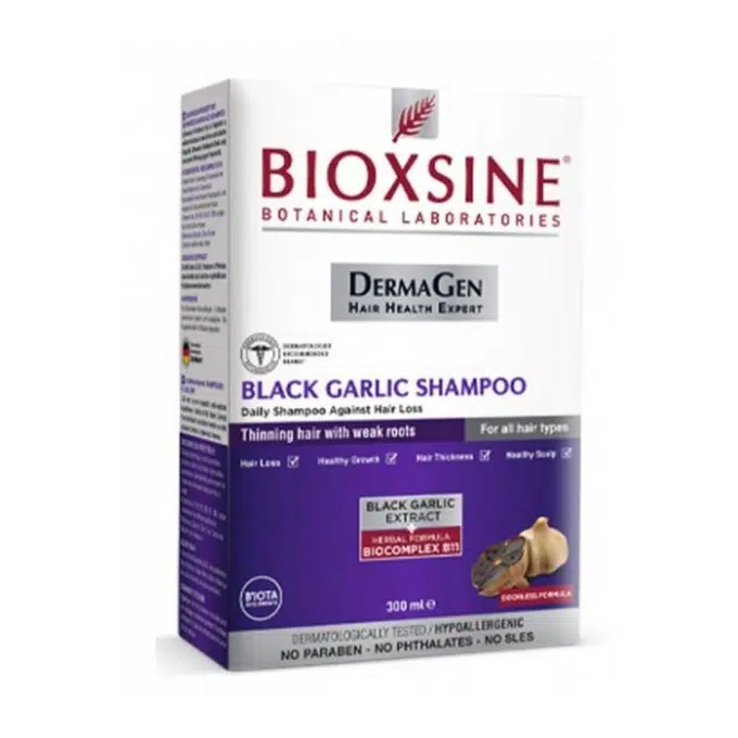 BIOXSINE Shampooing Anti-Chute à lAil Noir 300ML