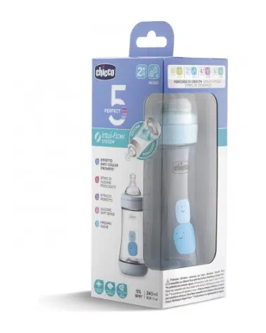 Biberon bleu Perfect 5 240 ml