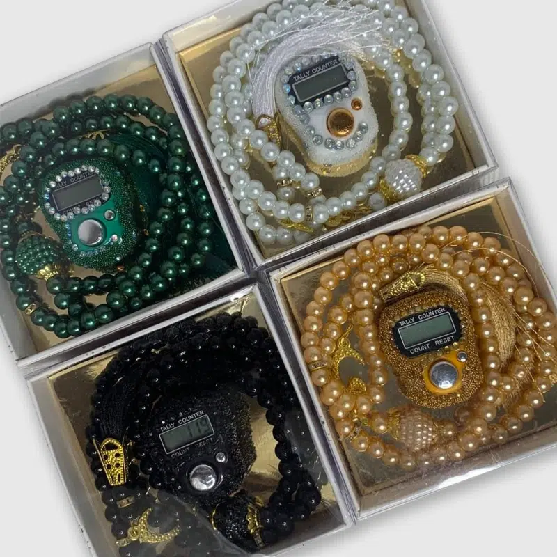 Coffret cadeau avec compteur de doigts islamique