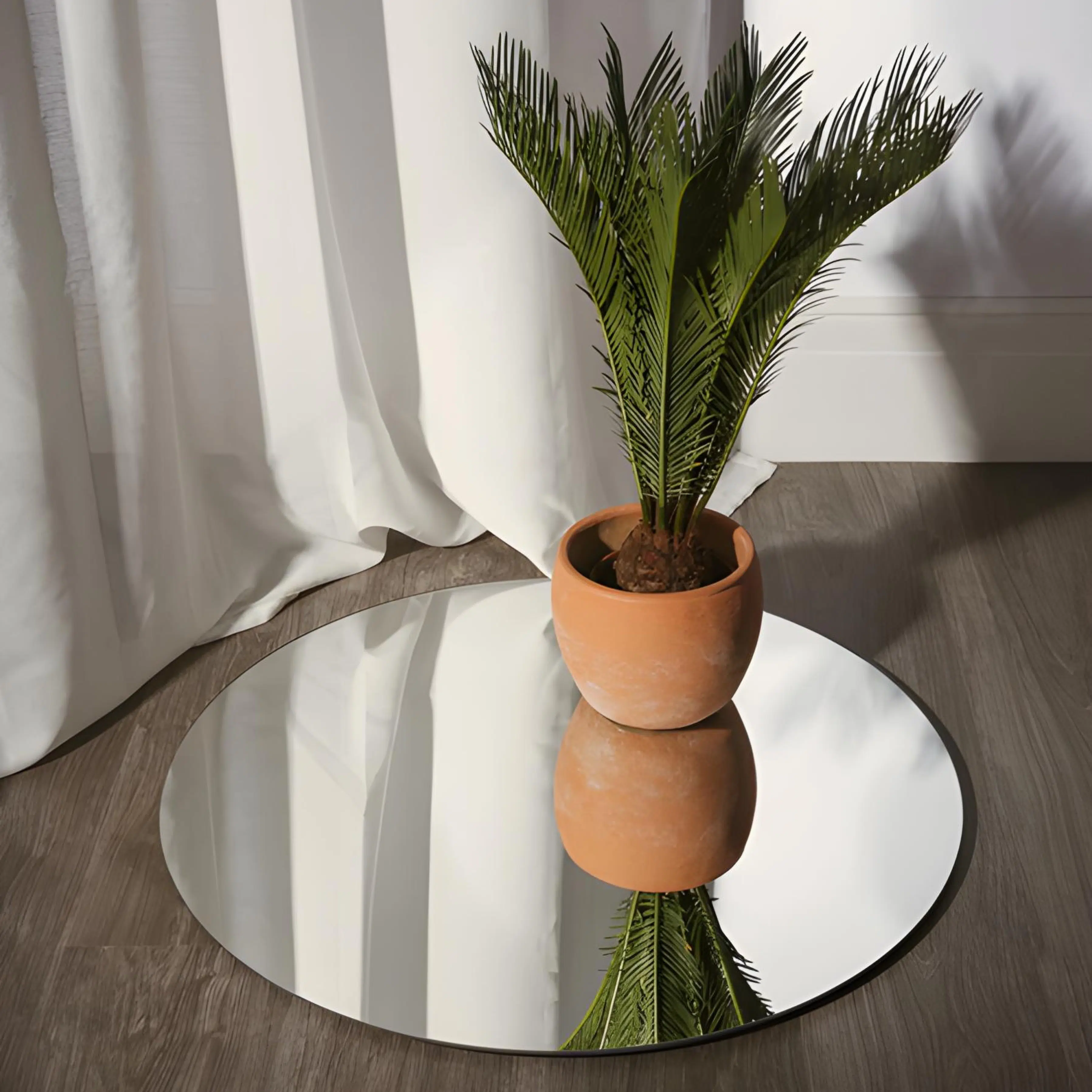 Miroir Rond Sans Cadre – Diamètre 60 cm