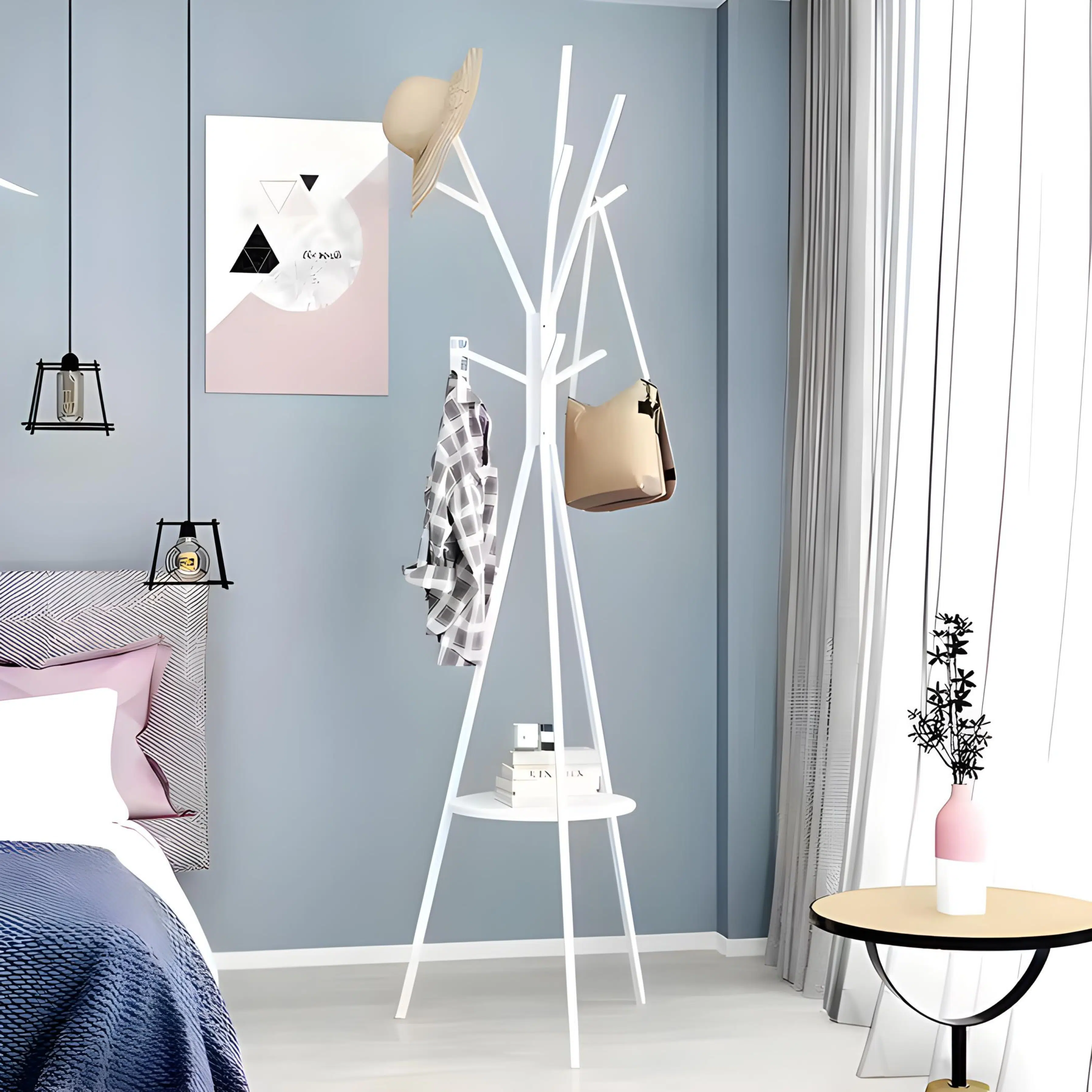 Porte manteaux Arbre Blanc