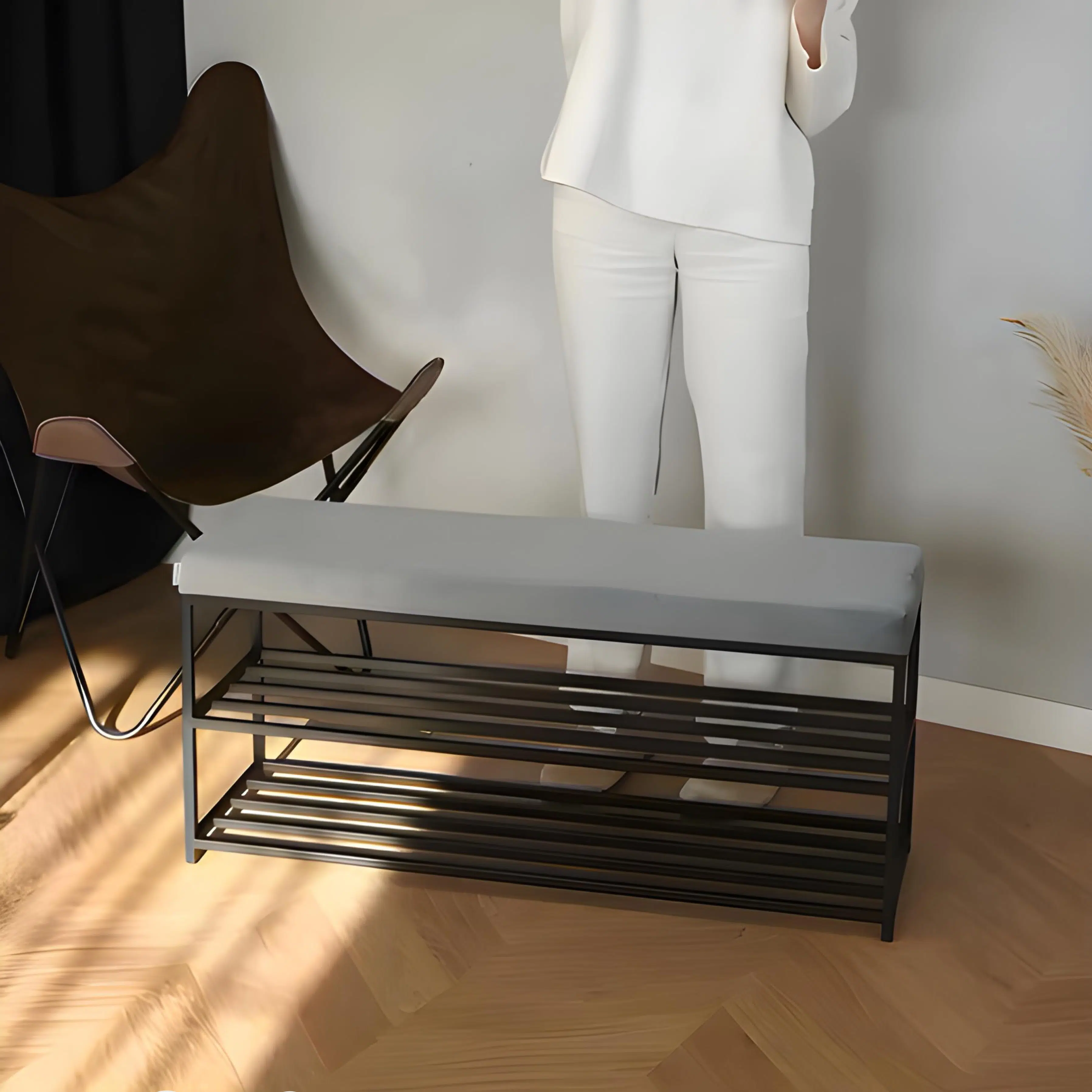 Porte-Chaussures avec Coussins