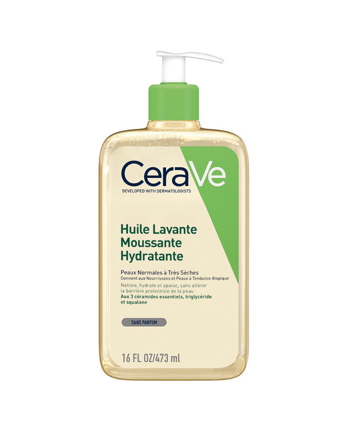 CERAVE HUILE LAVANTE MOUSSANTE HYDRATANTE 473 ML