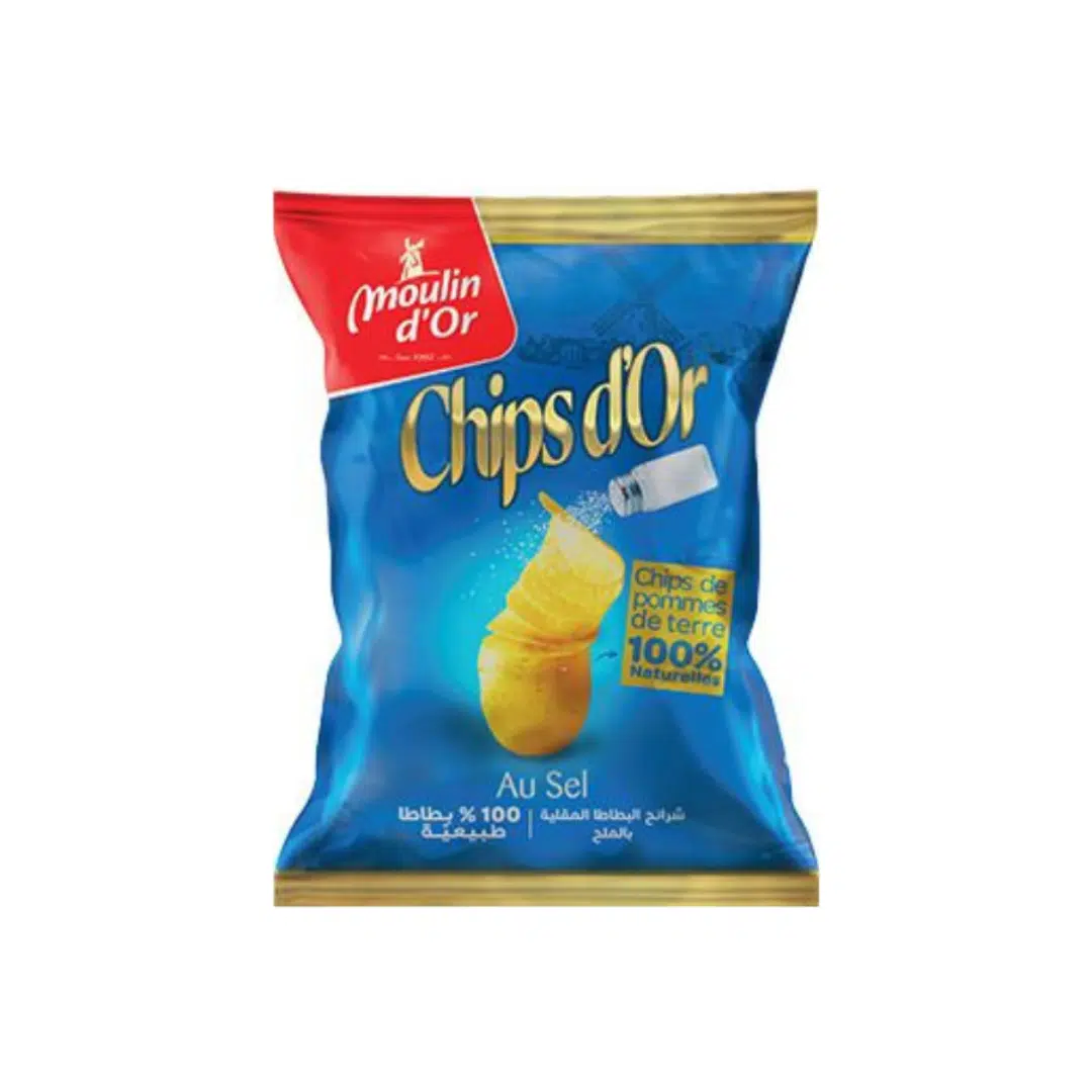 CHIPS DOR AU SEL 70 GR NATURE