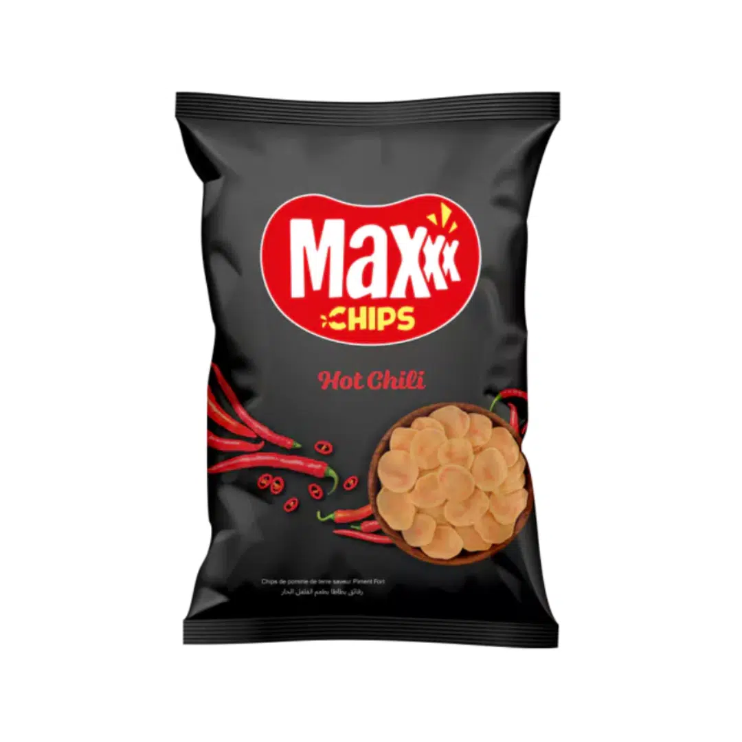 CHIPS HOT CHILI 65 GR MAXXX
