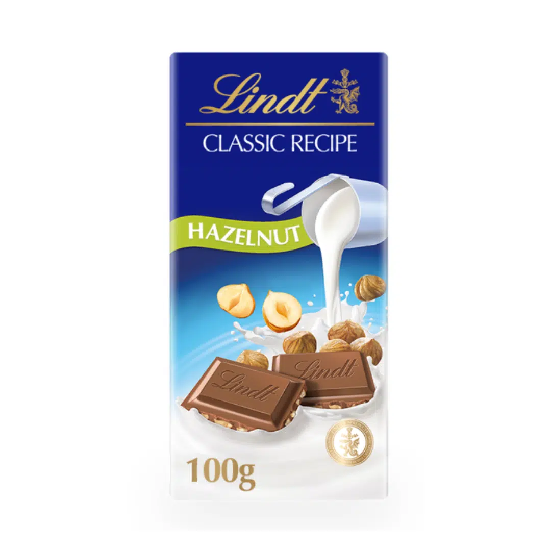 CHOCOLAT MILK HAZELNUT 100 GR LINDT