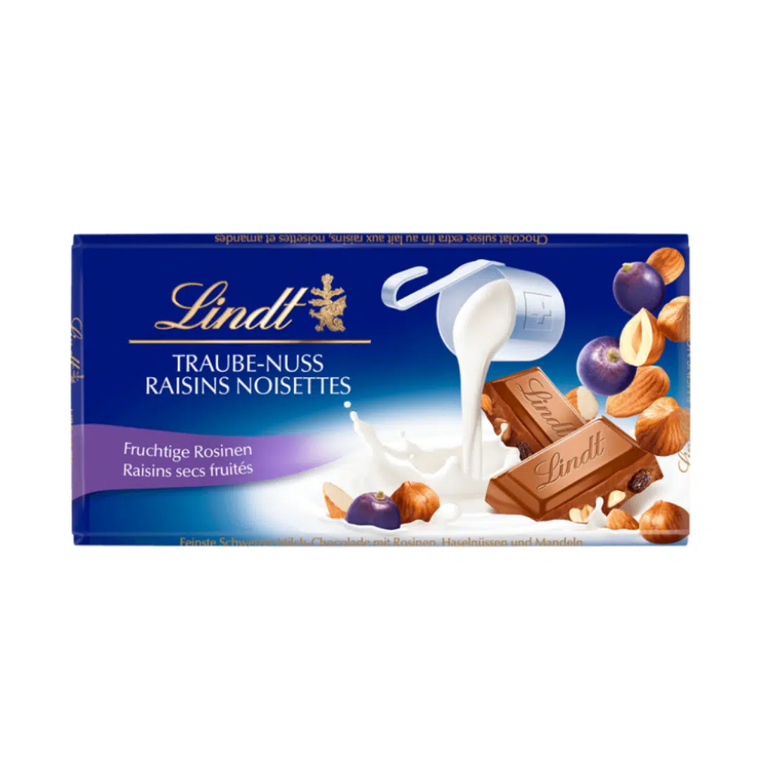 CHOCOLAT MILK RAISIN NOISETTE 100 GR LINDT