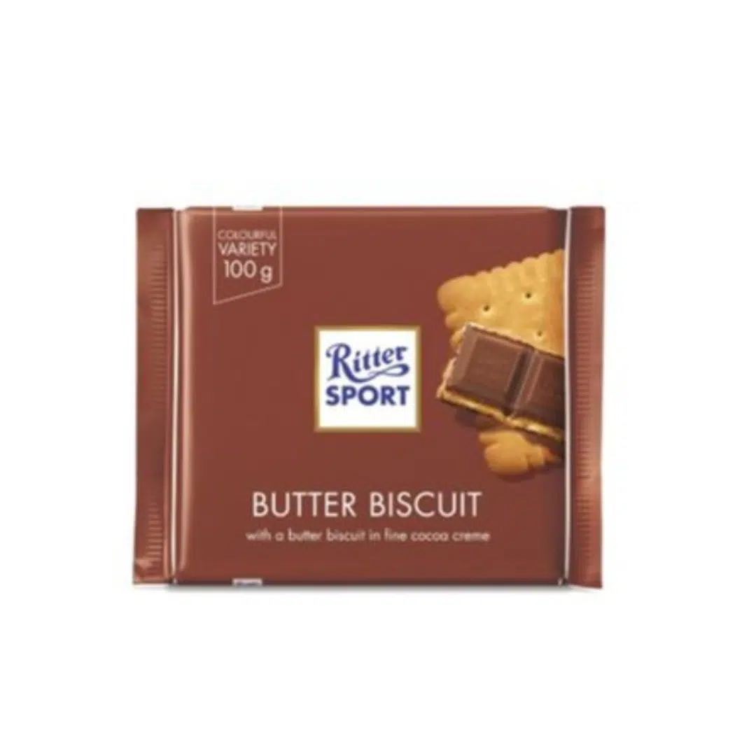 CHOCOLAT RITTER LAIT BISCUIT 100GR