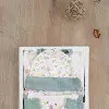 Coffret Naissance 5 Pièces 100% Coton Vert – Réf C7617 – (0-3M)