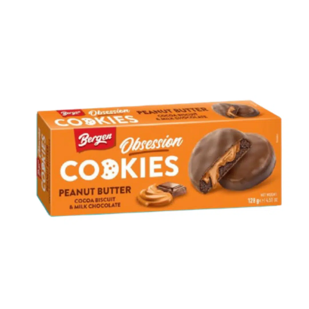 COOKIES BEURRE DE CACAHUETE AU LAIT SS 125 GR BERGEN