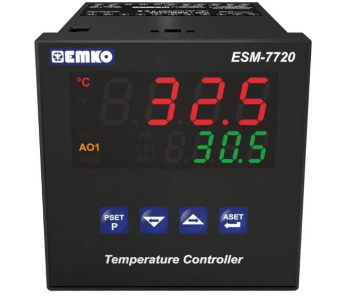 Régulateur de température 220V 72x72mm ESM-7720